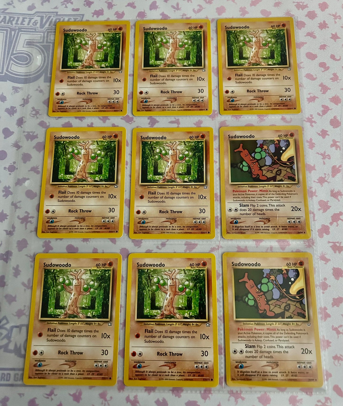 9 Card Sudowoodo Collection