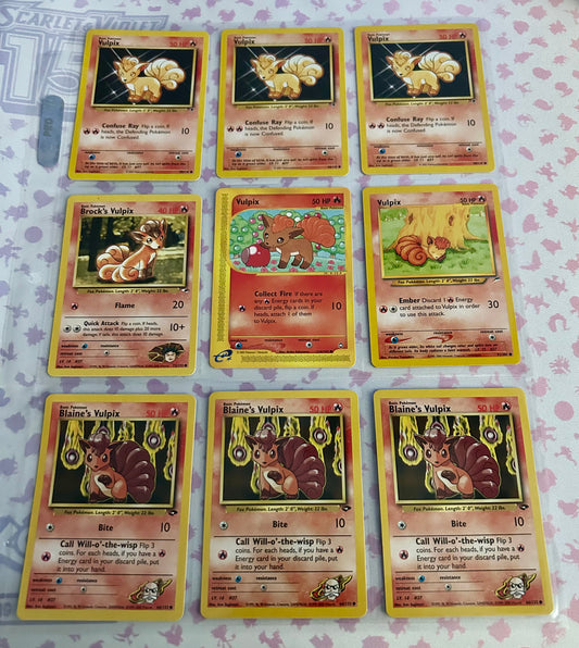 9 Card Vulpix Collection