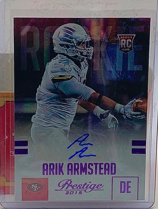 2015 Prestige Football Arik Armstead Numbered and Autographed