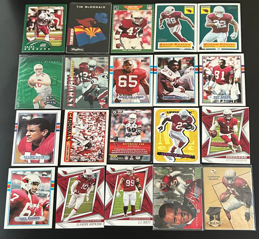 NFL Arizona Cardinals 20 Card Lot #2