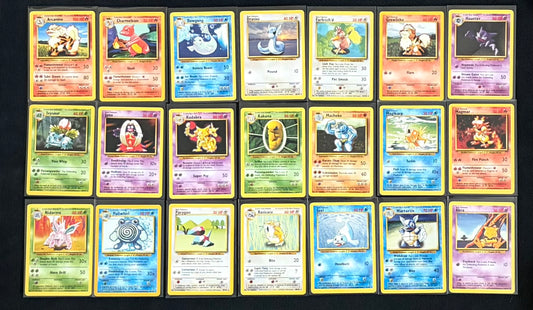 63 Card Pokemon Base Set Collection