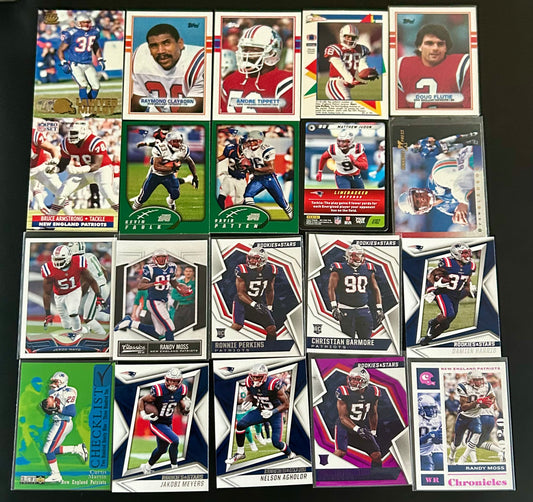 NFL New England Patriots 20 Card Lot #1