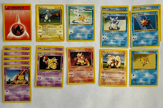 17 Card Original Series Base Set lot with Shadowless Arcanine.