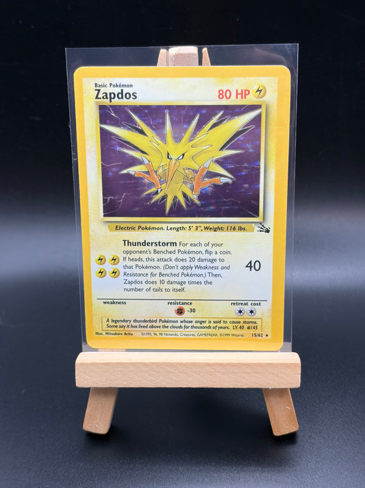 Zapdos (15) - Fossil (FO) Holo Rare