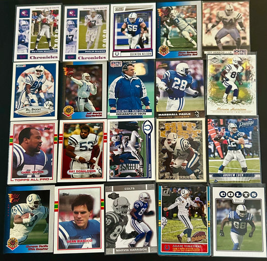 NFL 20 Card Indianapolis Colts Lot #3