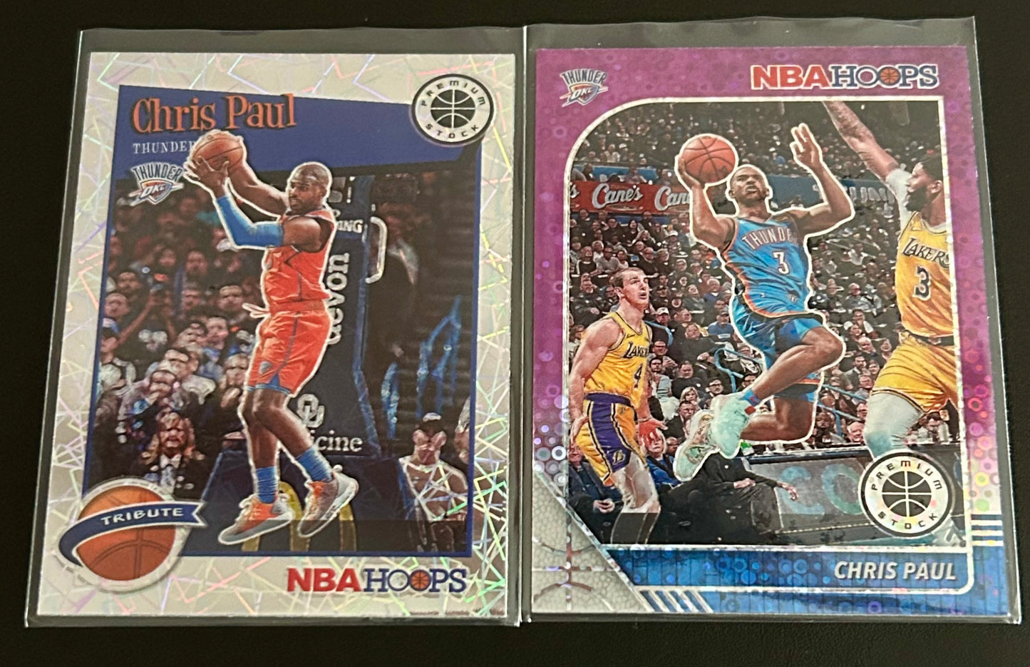 2019-2020 Hoops Premium Stock Basketball Chris Paul 2 card parallel lot