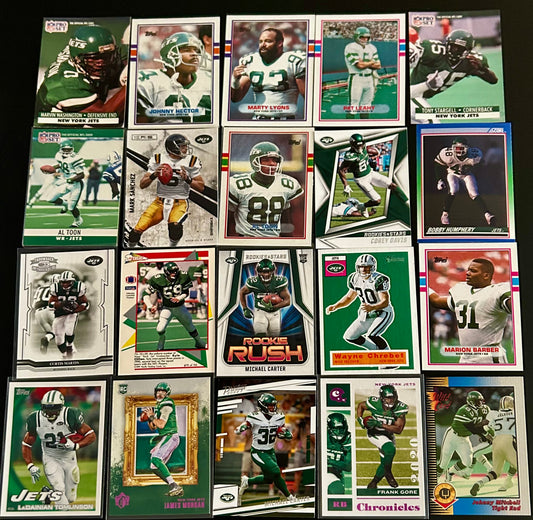 NFL New York Jets 20 card lot #2