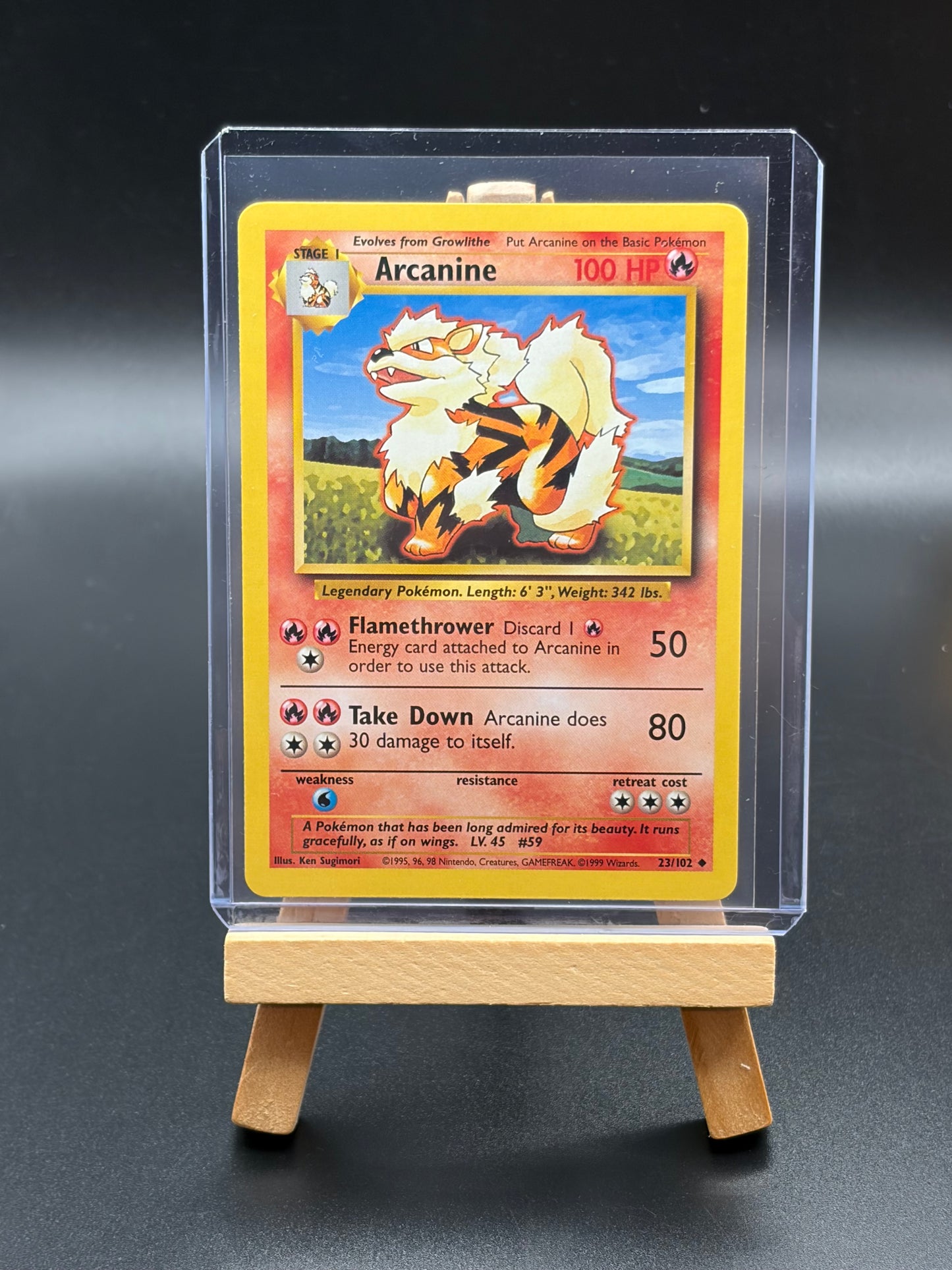 Arcanine (23) - Base Set (BS) NM