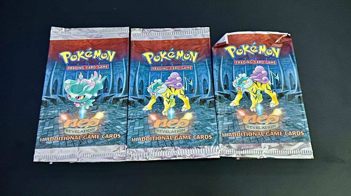 3 Neo Revelation Empty Booster packs