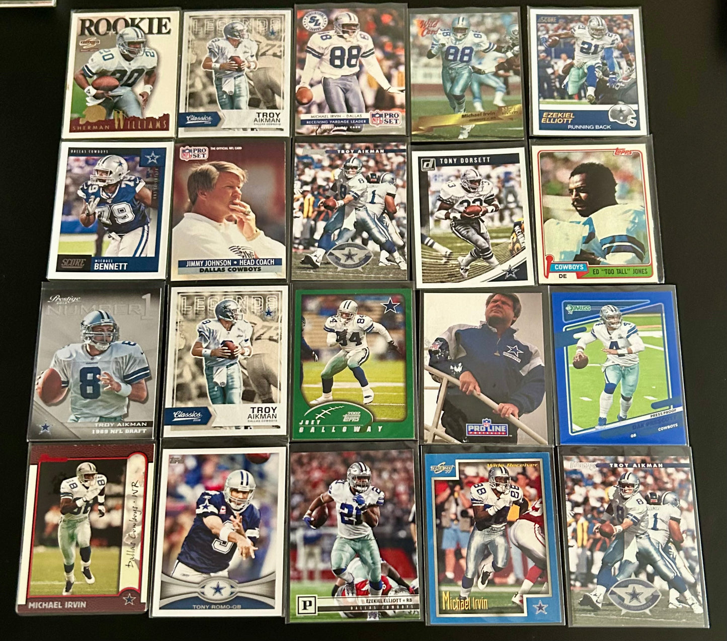 NFL Dallas Cowboys $3.50 20 Card Lot #4
