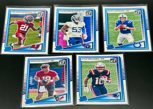 5x 2025 Donruss Football Rated Rookie Lot