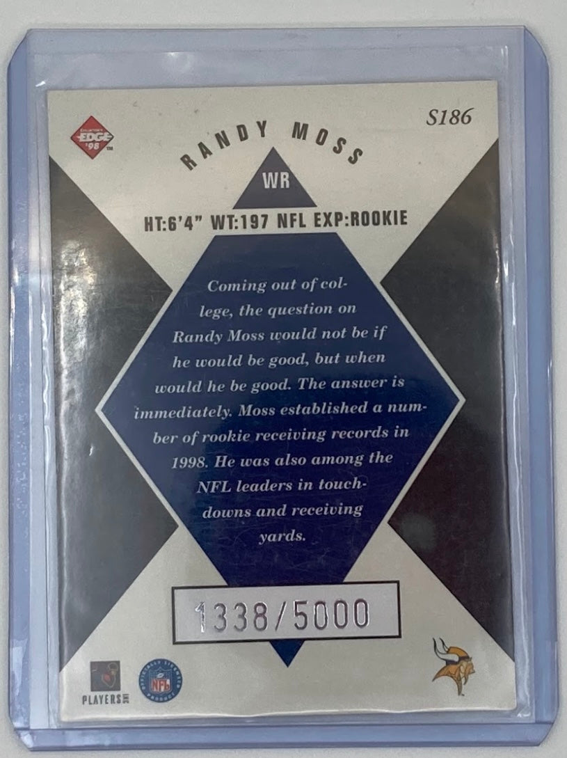 1998 Edge Randy Moss Numbered