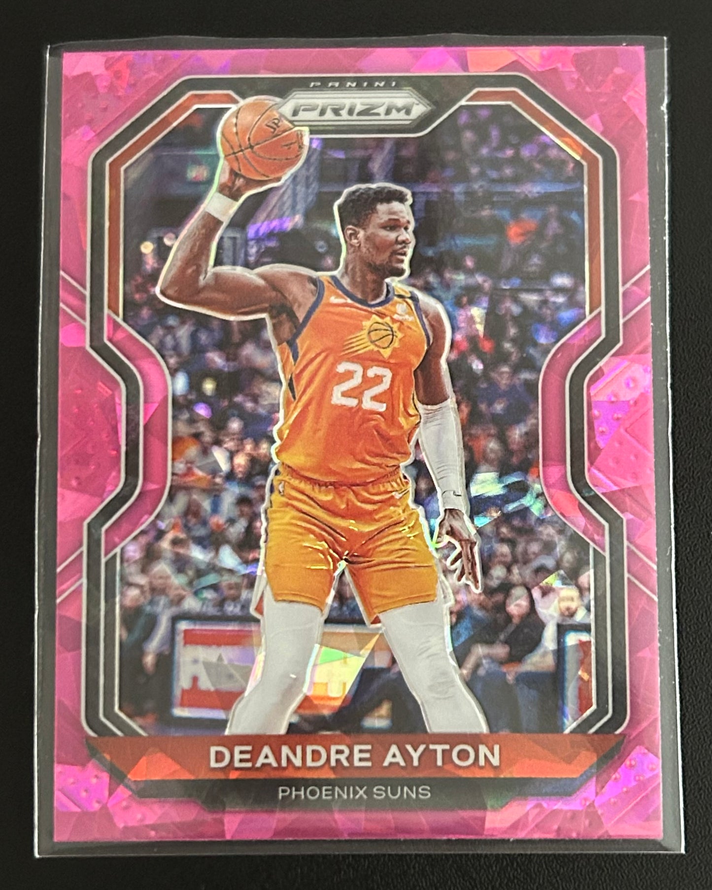 2020-2021 Panini Prizm Basketball Deandre Ayton Pink Cracked Ice