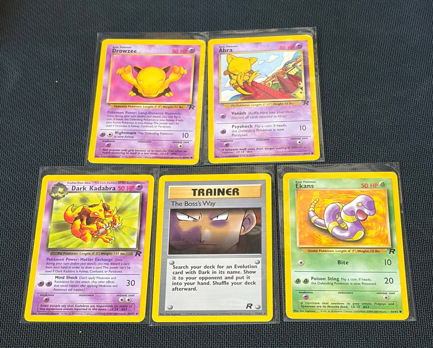 5 LP Cards Original Series Team Rocket Lot