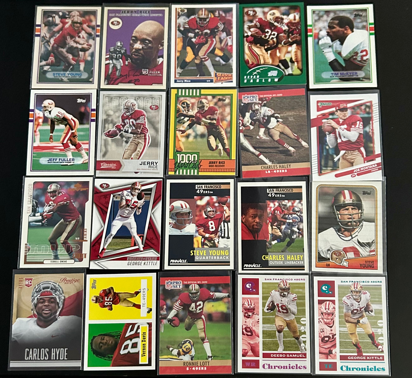 San Francisco 49ers NFL $3.50 20 Card Lot #2