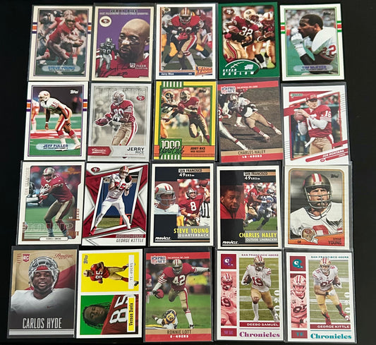 San Francisco 49ers NFL $3.50 20 Card Lot #2