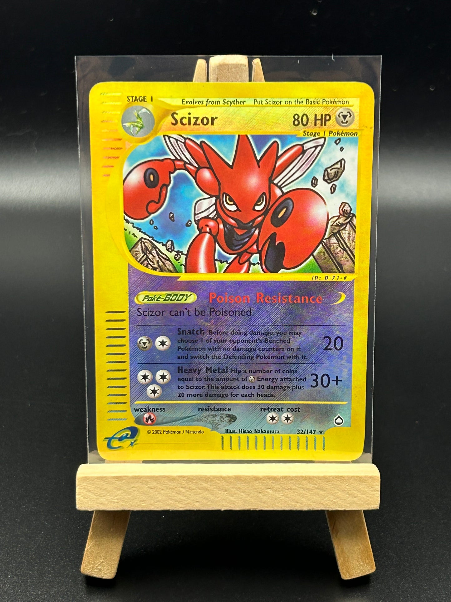 Scizor(32)Aquapolis (AQ)NM Reverse Holo