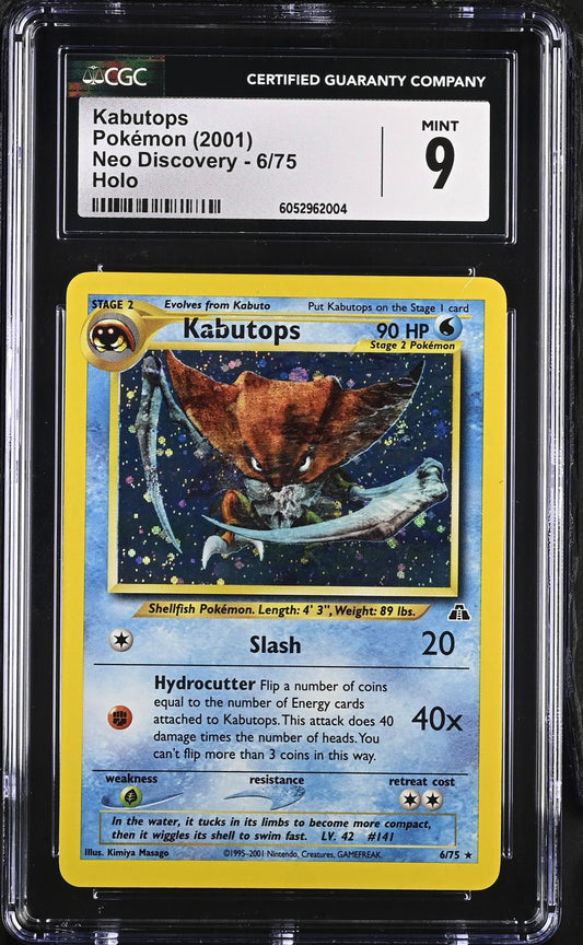 Kabutops(6) Neo Discovery (N2)CGC 9