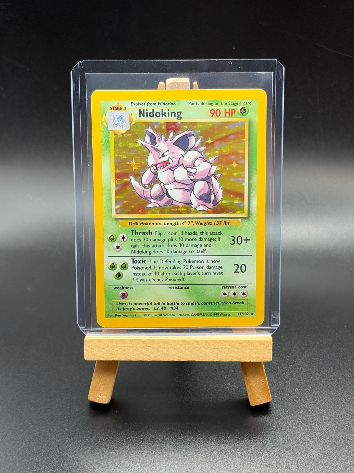 Nidoking - Base Set (BS) Holo Rare Repaired