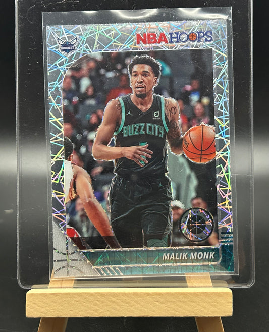 2019-20 Panini NBA Hoops Premium Silver Lazer Parallel Malik Monk