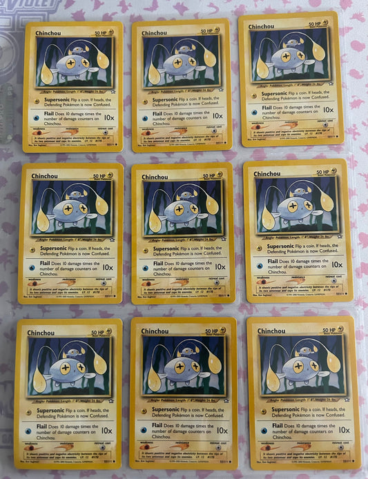 9 Card Chinchou Collection