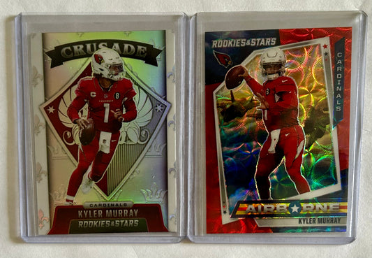 2021 Kyler Murray Crusade Silver Prizm and Airborne Red Scope Prizm