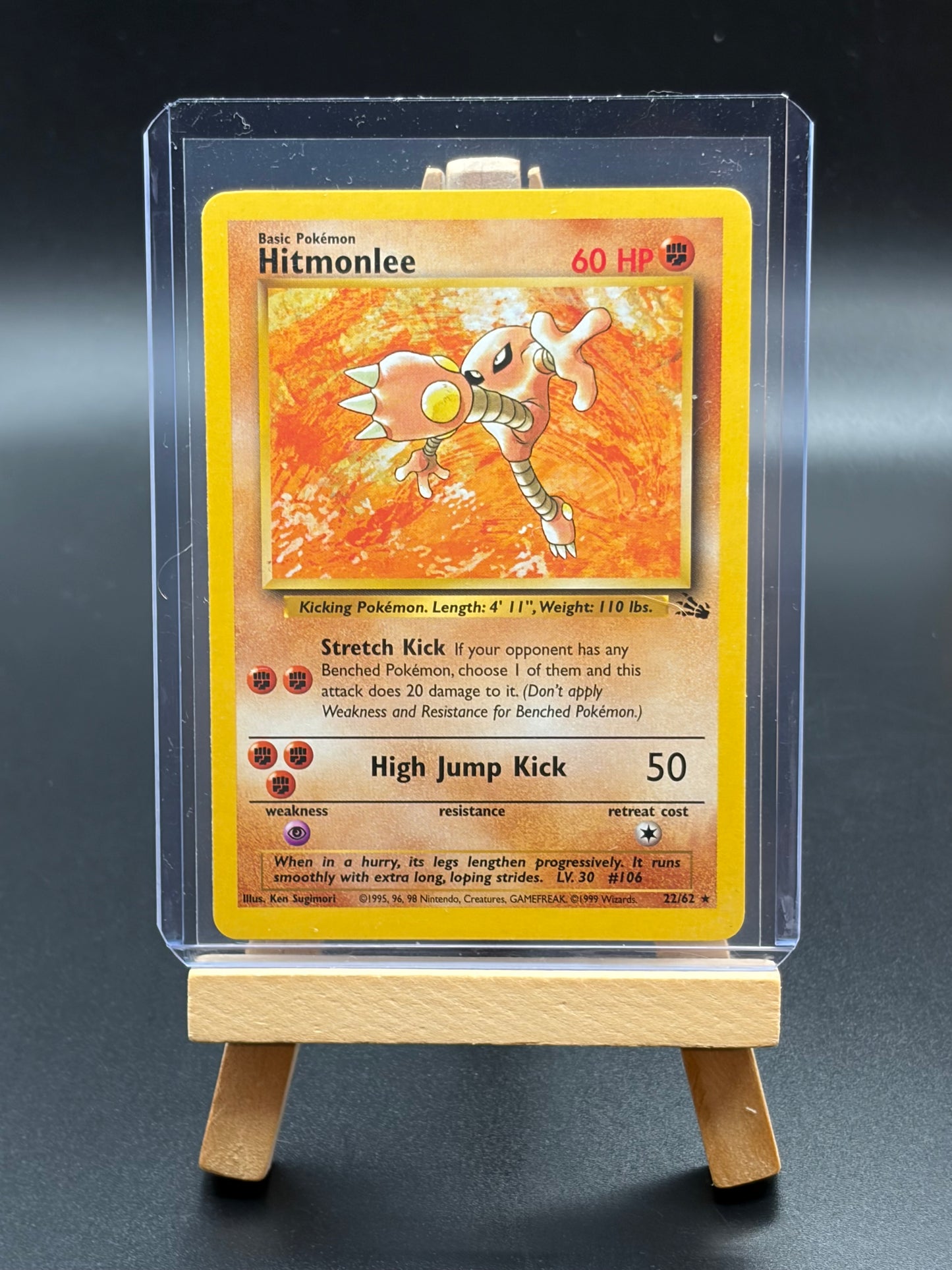 Hitmonlee (22) - Fossil (FO) Non Holo MP