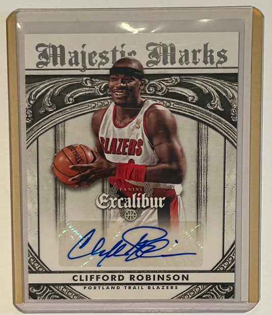 2014-2015 Clifford Robinson Excalibur Majestic Marks Autograph #46