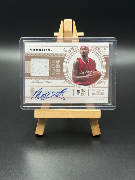 2011 Mo Williams Los Angeles Clippers Auto and  Jersey Patch /99 card
