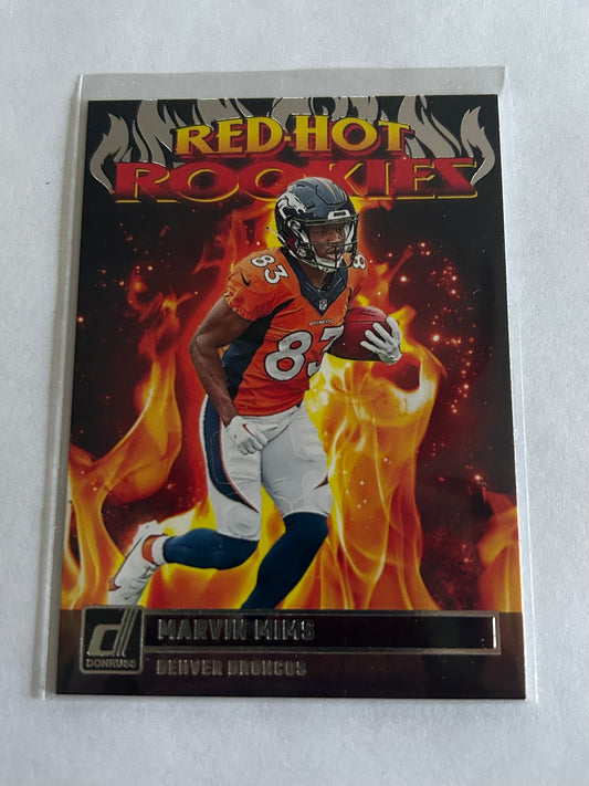 2023 Donruss Football Red Hot Rookies Marvin Mims