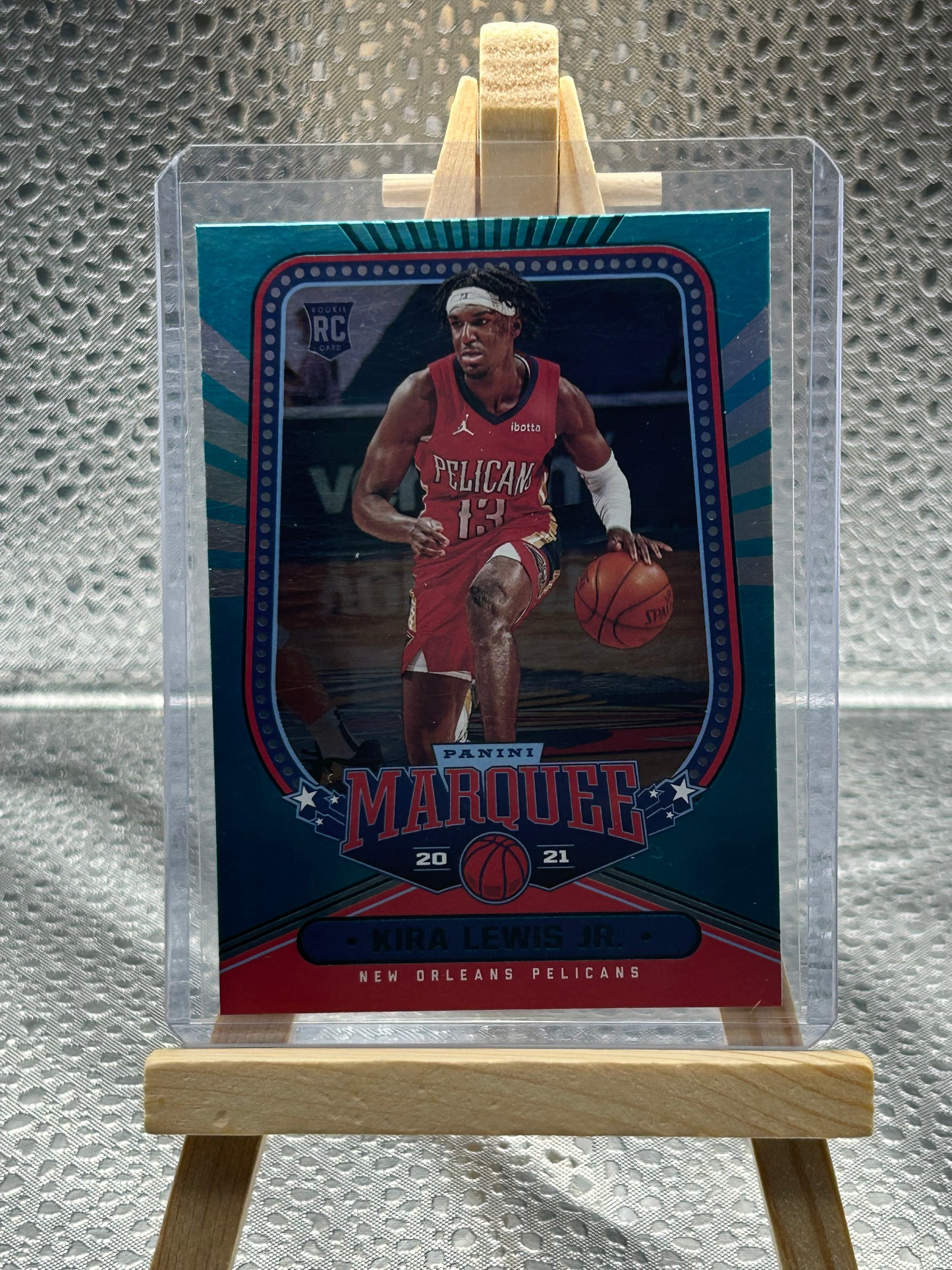 2020-2021 Chronicles Marquee Basketball Kira Lewis Jr Teal Parallel Rookie Card