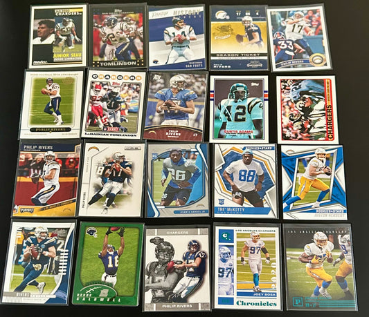 NFL Los Angeles Chargers 20 Card lot #4