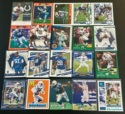 NFL 20 Card Indianapolis Colts Lot #4