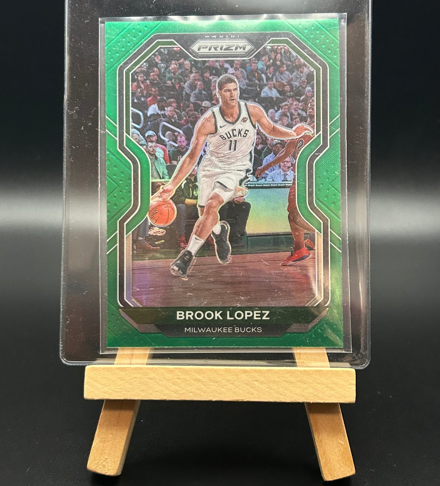 2020-2021 Prizm Basketball Brook Lopez Green Parallel