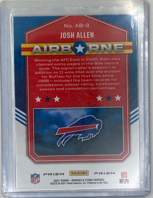 2021 Rookies and Stars Football Josh Allen Airborne Red Scope Prizm