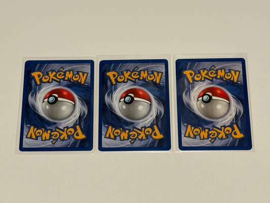 Starmie - Base Set (BS) Common 3 card lot LP (Read description)