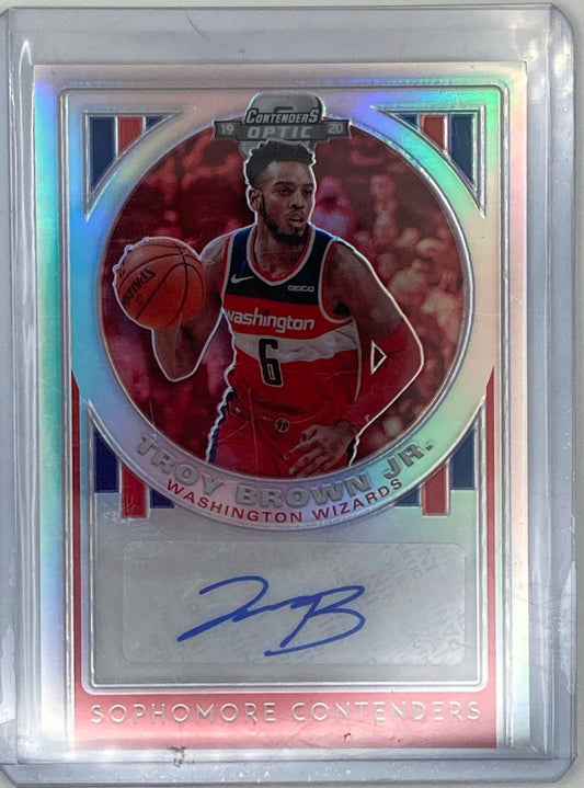 2019 Contenders Optic Troy Brown Jr Auto