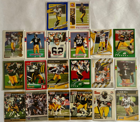 NFL Pittsburgh Steelers $5 20 Card Lot #1