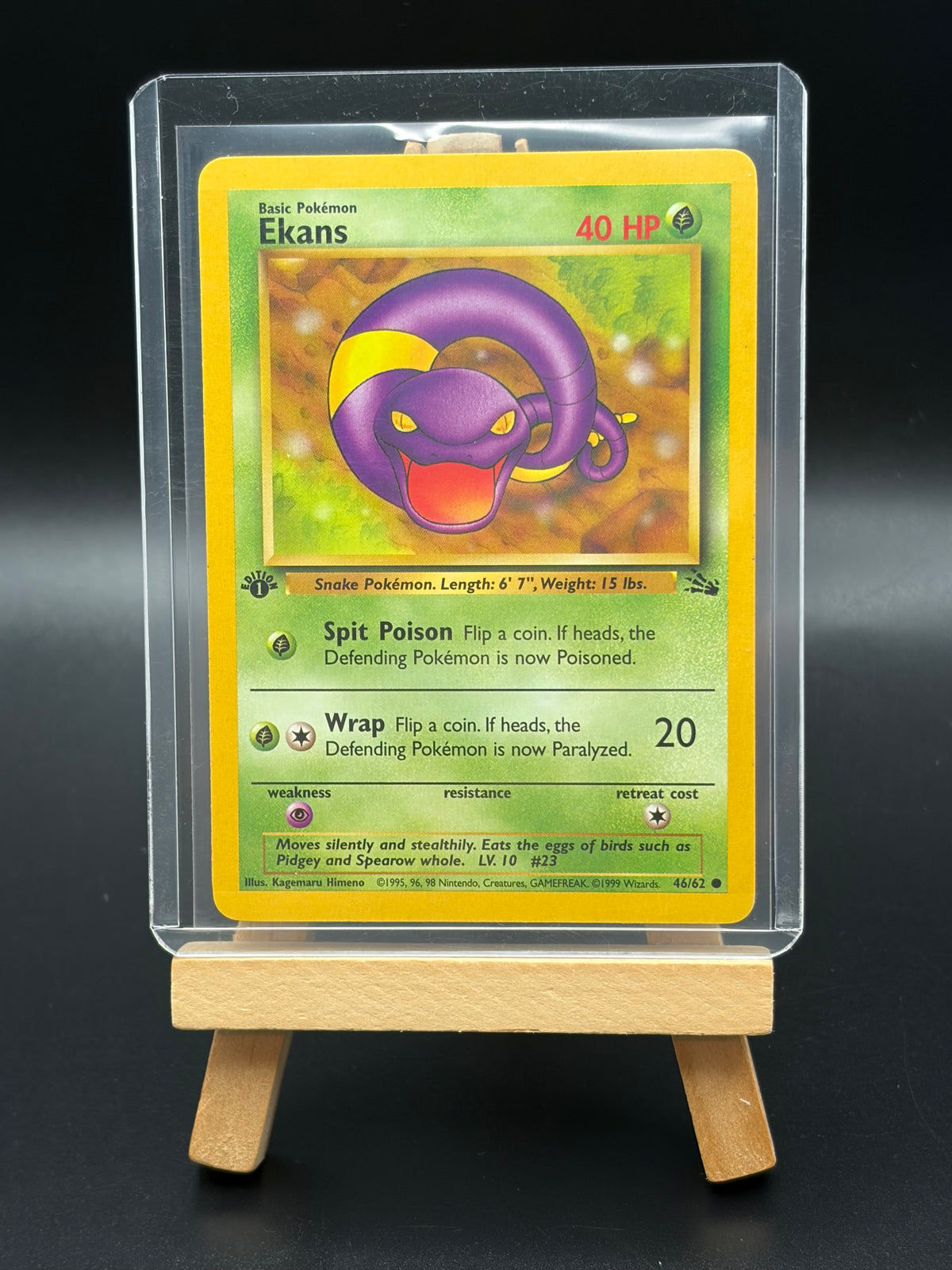 Ekans 1st Edition-Fossil (FO) LP