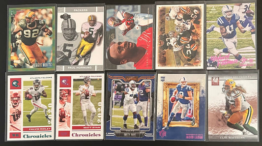 NFL Mixed Teams and Players 10 Card Lot