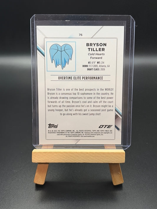 Bryson Tiller 2022-23 Topps Finest OTE Purple Prism Refractor /250 RC