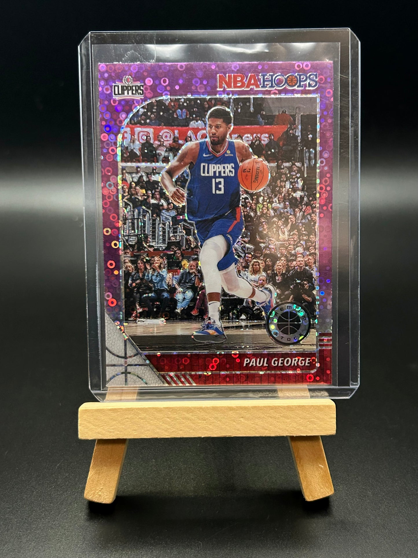 2019-20 Panini NBA Hoops Premium Stock Purple Disco Paul George