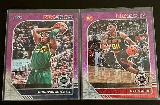 2019-20 Hoops Premium Stock Basketball – Donovan Mitchell & Jeff Teague Disco Parallel Lot