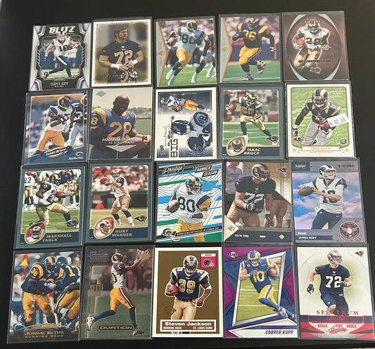 NFL LA Rams  20 Card lot #1
