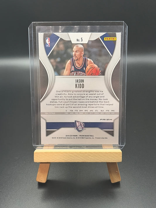 2019-2020 Panini Prizm New Jersey Nets Jason Kidd Hyper Prizm Parallel Card