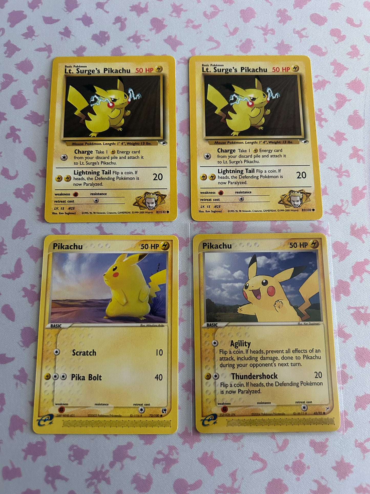 4 Card Pikachu Collection