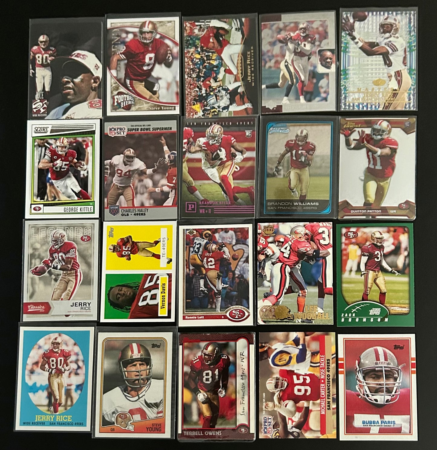 San Francisco 49ers NFL $3.50 20 Card Lot #5