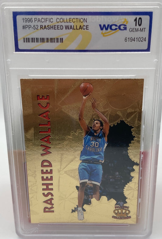 1996 Pacific Collection Rasheed Wallace Graded by WCG