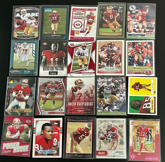 San Francisco 49ers NFL $3.50 20 Card Lot #6