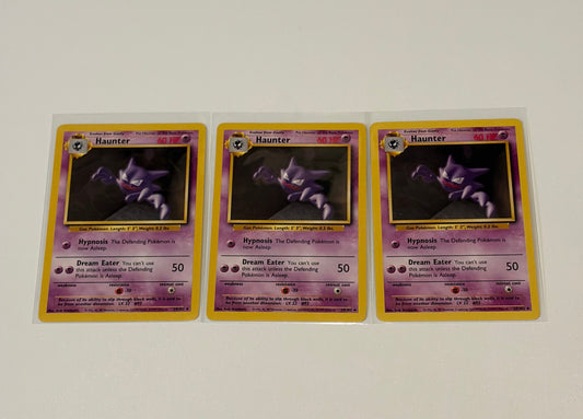 Haunter- Base Set (BS) UnCommon 3 card lot